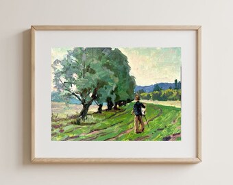 Original painting, ukrainian painting, vintage, wall art, impressionism, landscape, Plein air artist, artist M. Andriychuk