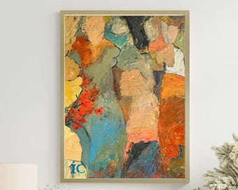 ORIGINAL PAINTING, oil painting, modern painting, impressionism, abstraction, Seduction, artist I. Stolyarova