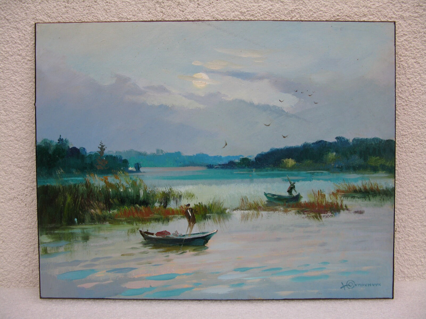 ORIGINAL PAINTING, vintage realism, modern painting, oil painting, impressionism , landscape, Calm, Quiet place, 2022, artist Y. Suprunchuk