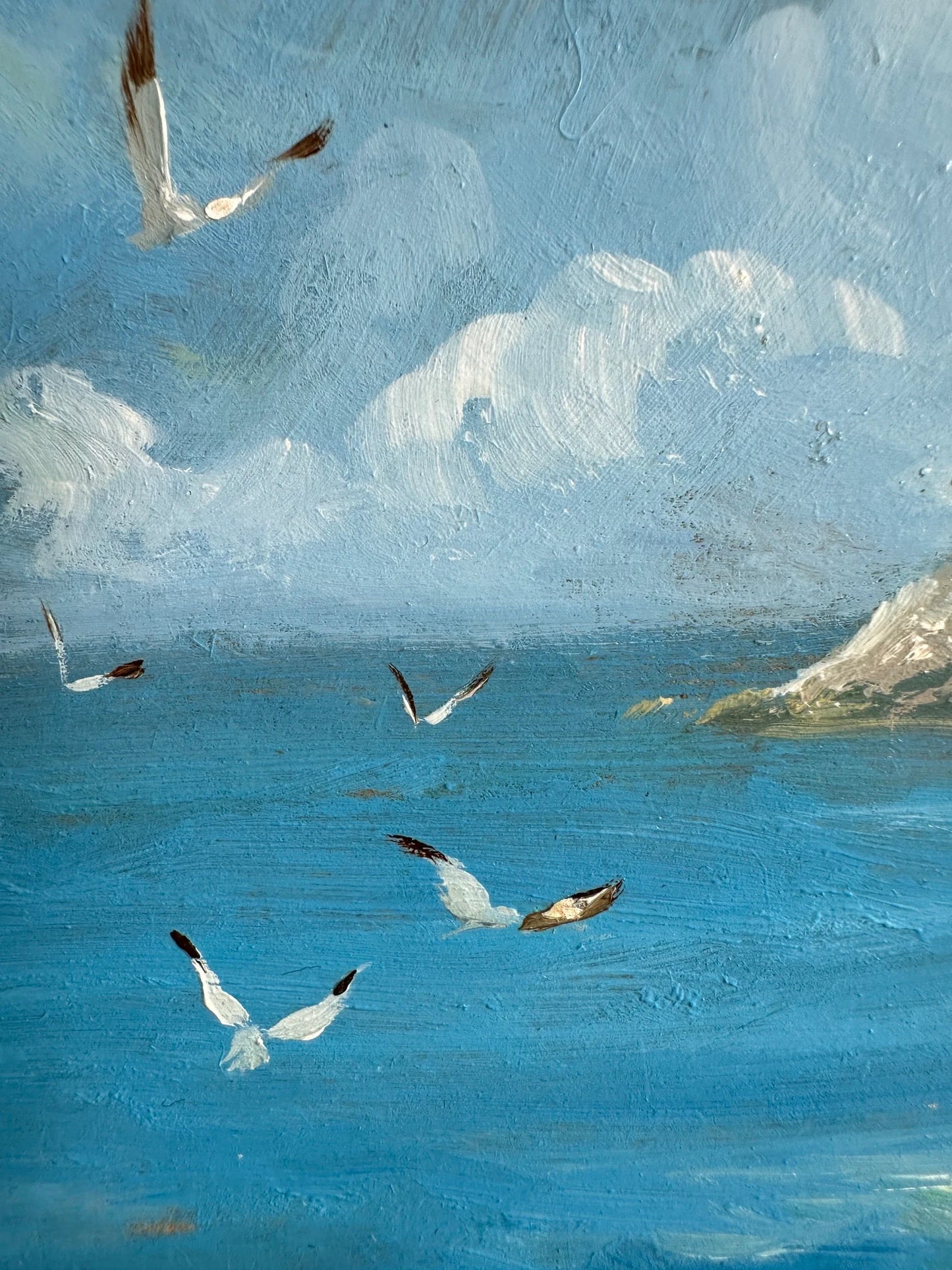 ORIGINAL PAINTING, modern painting, oil painting, impressionism, landscape, seascape, Seashore, artist Y. Suprunchuk