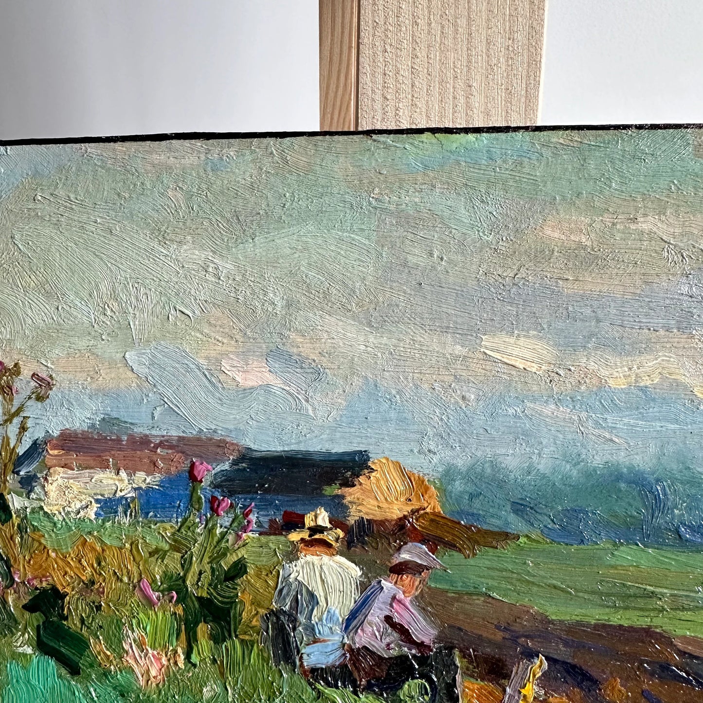 Original painting, ukrainian painting, wall art, impressionism, landscape, rural landscape, En plein air, artist Yu. Chudinov